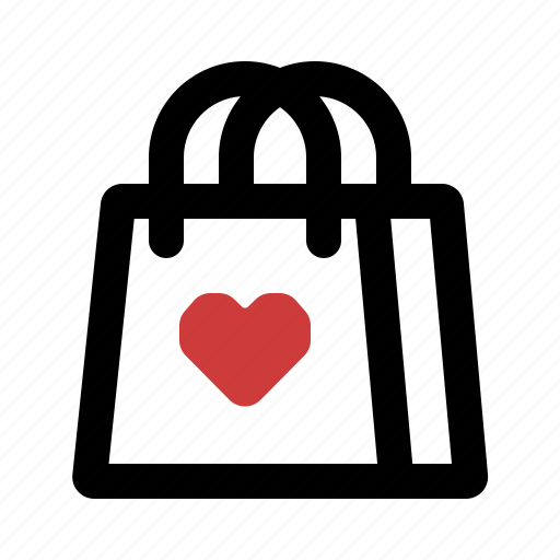Bag, love, valentine, romance, shopping icon - Download on Iconfinder