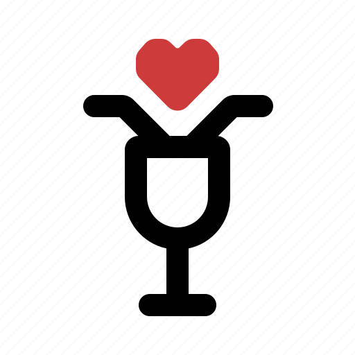 Dating, love, valentine, romance, glass icon - Download on Iconfinder