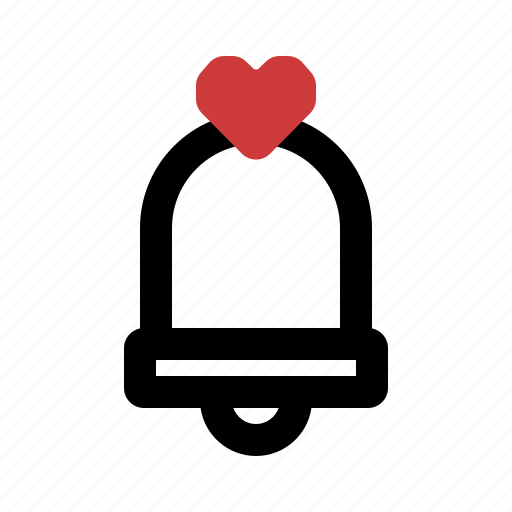 Notification, love, valentine, romance, bell icon - Download on Iconfinder