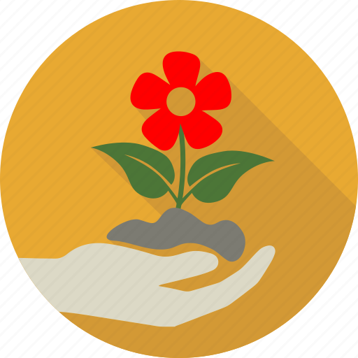 Flower, green, hand, leaf, leaves, love, nature icon - Download on Iconfinder