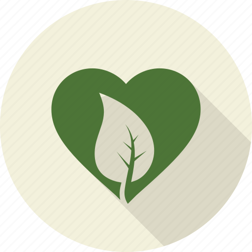 Environnement, green, heart, leaf, leaves, love, nature icon - Download on Iconfinder