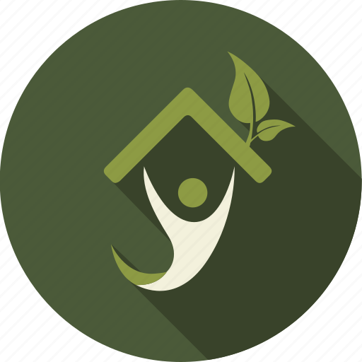Green, houme, leaf, leaves, love, nature, person icon - Download on Iconfinder