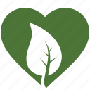 environnement, green, heart, leaf, leaves, love, nature