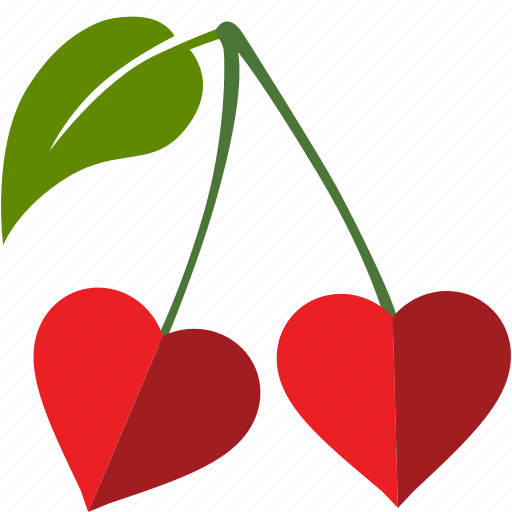 Cherrys, fruit, green, heart, leaves, love, nature icon - Download on Iconfinder