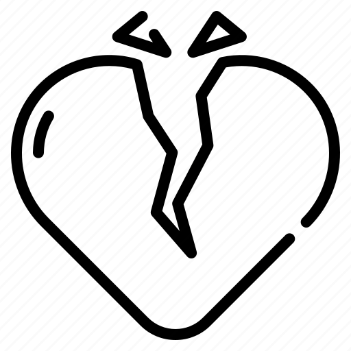 Heartbreak, valentines, couple, valentine, heart icon - Download on Iconfinder
