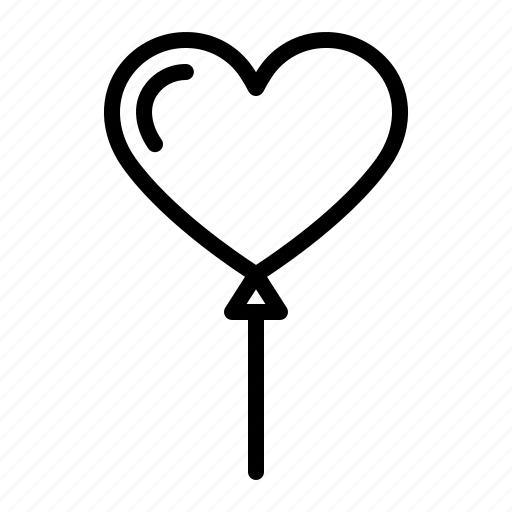 Balloon, celebration, heart, love, wedding icon - Download on Iconfinder