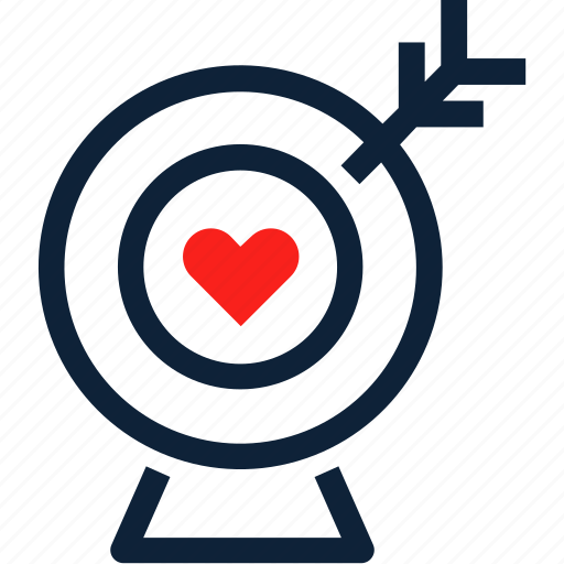 Love, heart, target, goal, valentine icon - Download on Iconfinder