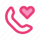 call, cell, communication, heart, love, phone, romance