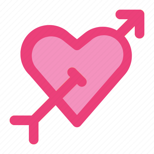 Arrow, bow, heart, love, romance, valentine, wedding icon - Download on Iconfinder