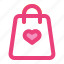 bag, heart, love, romance, shop, shopping, valentine 