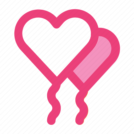 Ballon, heart, love, party, romance, valentine, wedding icon - Download on Iconfinder