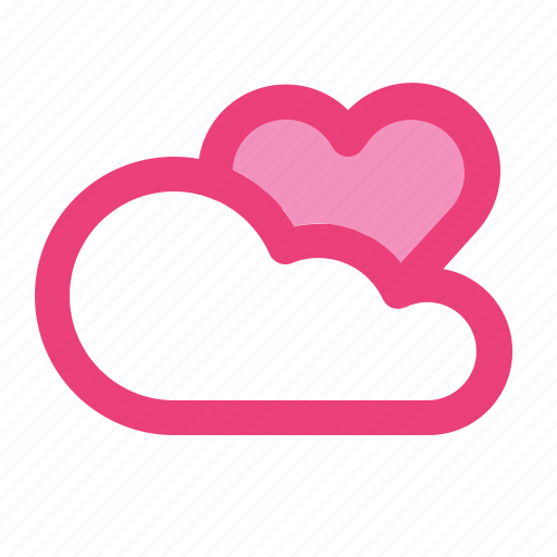 Cloud, heart, love, marriage, romance, valentine, weather icon - Download on Iconfinder