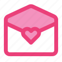 email, heart, letter, love, mail, open, romance