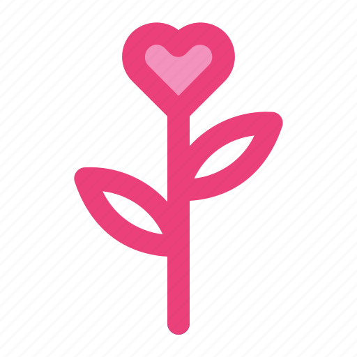 Flower, heart, love, romance, rose, valentine, wedding icon - Download on Iconfinder