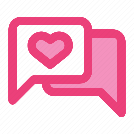 Chat, communication, heart, love, message, romance, wedding icon - Download on Iconfinder