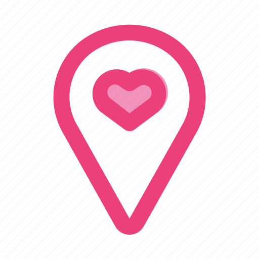 Heart, location, love, pin, romance, valentine, wedding icon - Download on Iconfinder