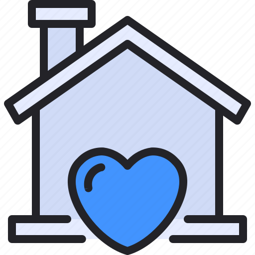 Home, house, love, heart, romance icon - Download on Iconfinder