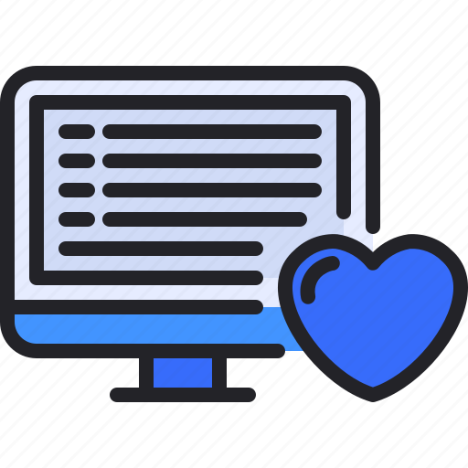 Monitor, love, job, heart, like icon - Download on Iconfinder