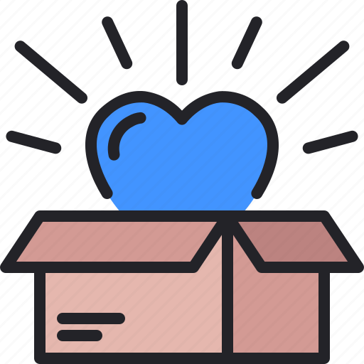 Open, box, love, giveaway, valentines day icon - Download on Iconfinder