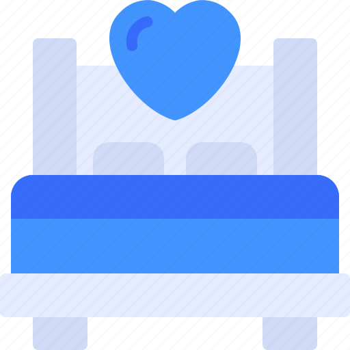 Bedroom, love, romance, bed, wedding icon - Download on Iconfinder