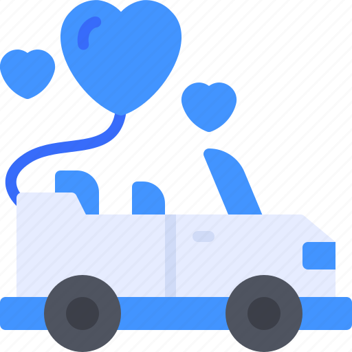Wedding, car, transportation, marriage, honeymoon, romance icon - Download on Iconfinder