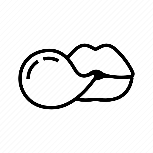 Lip, mouth, lips, love, sex, chew, bubble icon - Download on Iconfinder