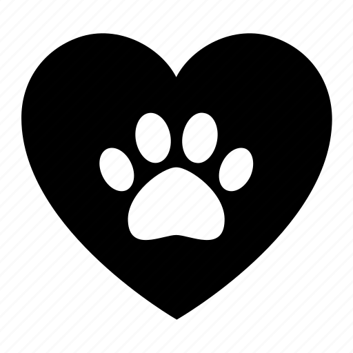 Cat, dog, footprint, heart, love, pet icon - Download on Iconfinder