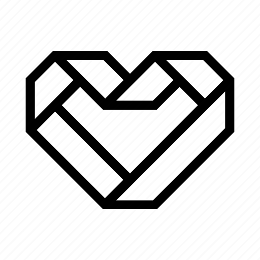Heart, love, ribbon, tape, valentine day icon - Download on Iconfinder