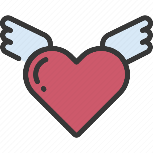 Flying, heart, loving, passion icon - Download on Iconfinder