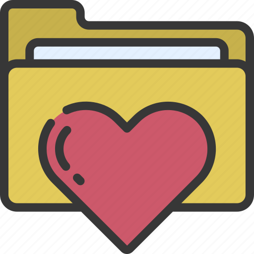 Folder, loving, passion, files, heart icon - Download on Iconfinder