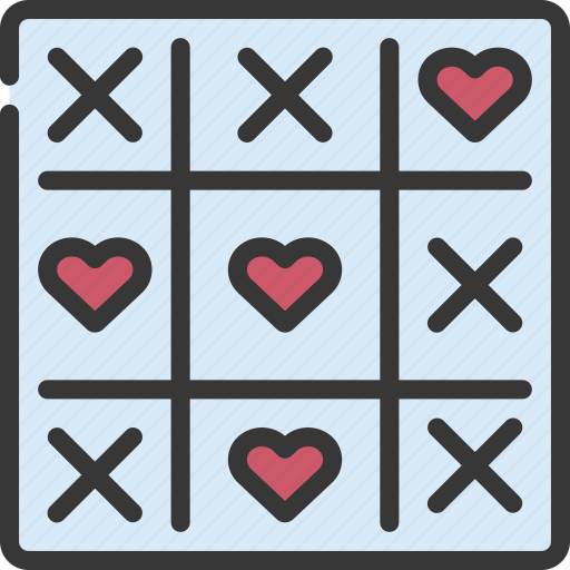 Noughts, and, crosses, hearts, loving, passion icon - Download on Iconfinder