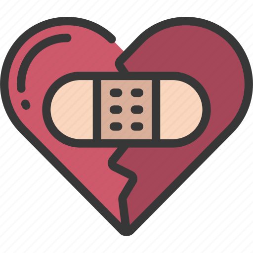 Repaired, broken, heart, loving, passion icon - Download on Iconfinder