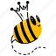 honey bee, queen bee, bee, hive bee, apis mellifera 