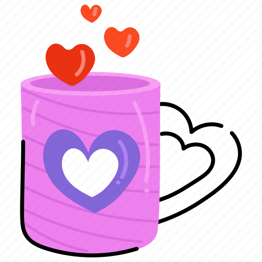 Love drink, romantic tea, coffee date, love tea, valentine tea sticker - Download on Iconfinder