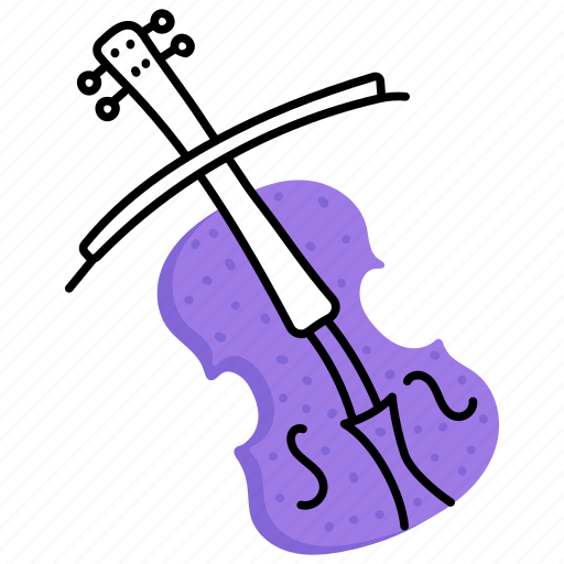 Musical instrument, violin, cello, fiddle, string instrument sticker - Download on Iconfinder