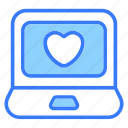 laptop, love, heart, computer, valentine, business, romantic, happy, technology
