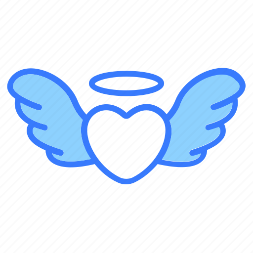 Flying heart, heart wings, love wings, angel heart, valentine heart, romantic heart, relationship icon - Download on Iconfinder