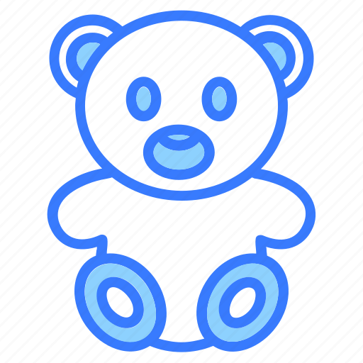 Teddy bear, toy, baby, play, kid, game, childhood icon - Download on Iconfinder