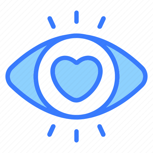 Love eye, eye, view, vision, see, heart, love icon - Download on Iconfinder