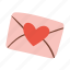 envelope, heart, love, romantic, message 