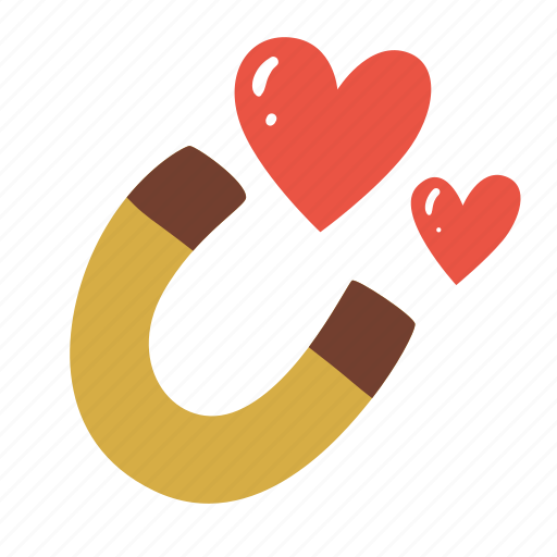 Magnet, love, attract, valentine, romantic, magnetism icon - Download on Iconfinder