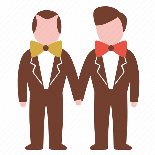 Couple, groom, love, wedding, romance, homosexual, lgbt icon - Download on Iconfinder