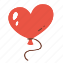 balloon, heart, love, romance, valentine