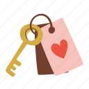 keys, love, hotel, valentine, romantic, wedding