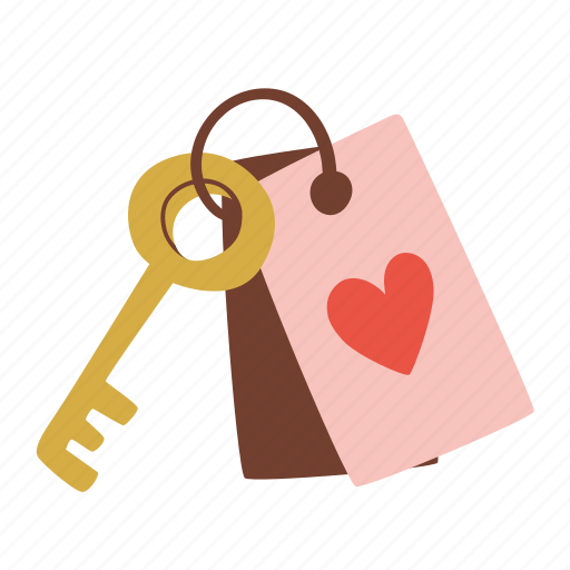 Keys, love, hotel, valentine, romantic, wedding icon - Download on Iconfinder