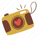 camera, picture, love, heart, romantic, valentine