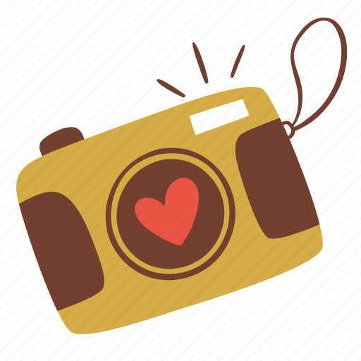 Camera, picture, love, heart, romantic, valentine icon - Download on Iconfinder