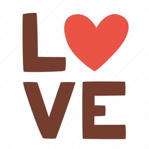 Love, text, heart, romantic, valentine icon - Download on Iconfinder