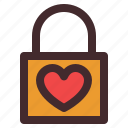 heart, lock, love, padlock