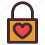 heart, lock, love, padlock 
